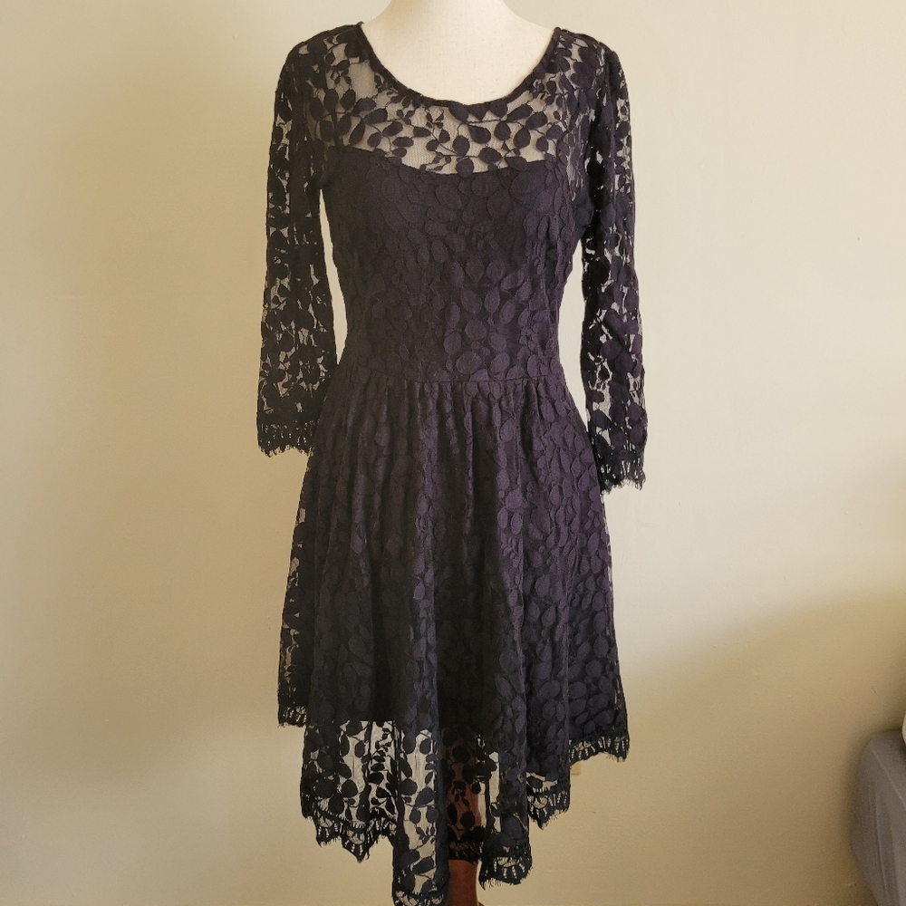 Free People black lace dress